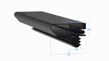 0461957 by Strivide, Magnetic Gasket 29 3/4 x 72 3/4 Compatible with Hussmann 0461957