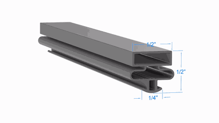 10-0261-00 by Strivide, Magnetic Gasket 25 1/2 x 62 1/4 Compatible with Universal Nolin 10-0261-00