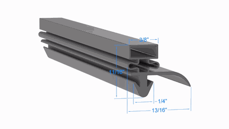 10310-48 by Strivide, Magnetic Gasket 6 7/8 x 40 1/4 Compatible with Silver King 10310-48