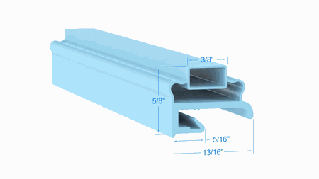 1702008 by Strivide, Magnetic Gasket 9 1/8 x 21 5/8 Compatible with Delfield 1702008