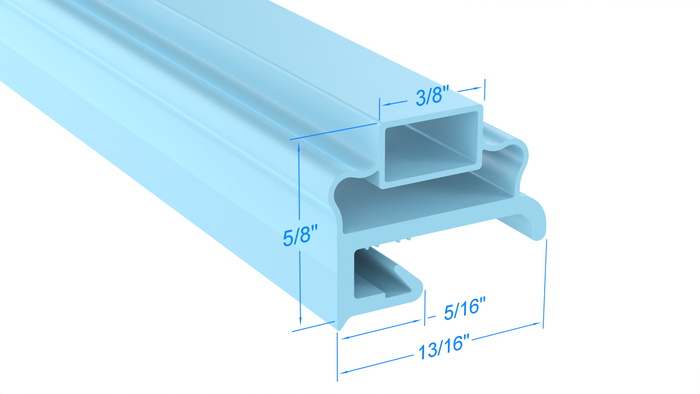 1702008 by Strivide, Magnetic Gasket 9 1/8 x 21 5/8 Compatible with Delfield 1702008
