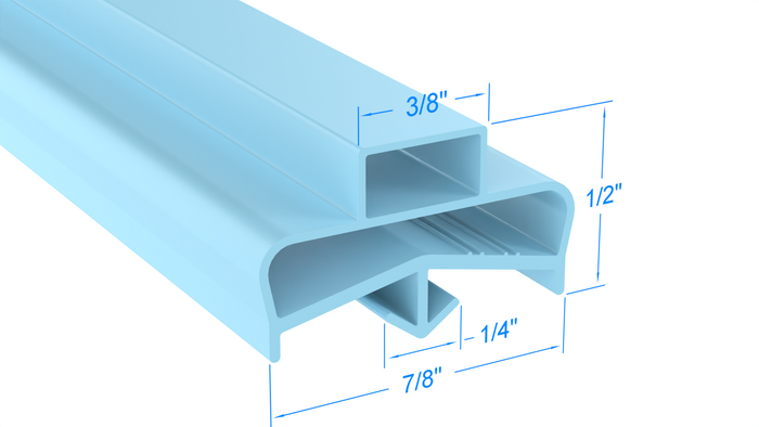 1702012 by Strivide, Magnetic Gasket 9 1/2 x 29 3/4 Compatible with Delfield 1702012