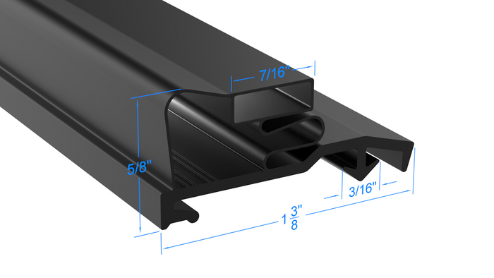 268420-18 by Strivide, Magnetic Gasket 26 1/2 x 63 Compatible with Traulsen 268420-18