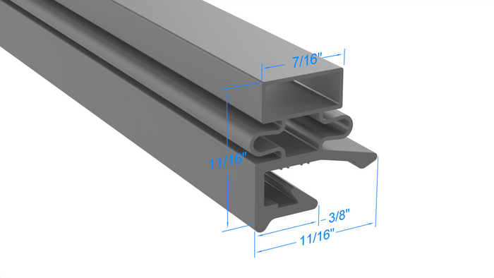 280984-1 by Strivide, Magnetic Gasket 24 1/2 x 25 1/2 Compatible with Traulsen 280984-1
