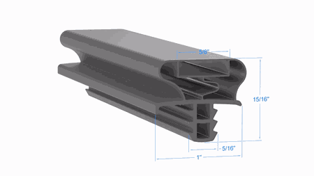 2A6996-11 by Strivide, Magnetic Gasket 21 1/2 x 24 3/4 Compatible with Hoshizaki 2A6996-11