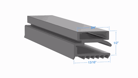 341-04501-03 by Strivide, Magnetic Gasket 28 x 72 Compatible with Traulsen 341-04501-03