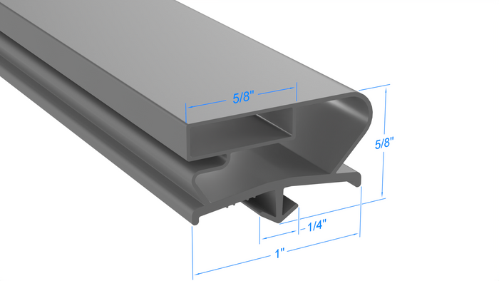 341-60284-02 by Strivide, Magnetic Gasket 15 1/4 x 24 5/8 Compatible with Traulsen 341-60284-02