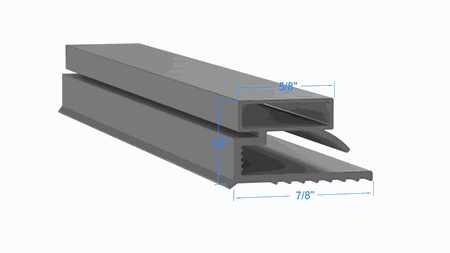 418-130-101-800 by Strivide, Magnetic Gasket 8 3/8 x 24 1/4 Compatible with Stanley Knight 418-130-101-800