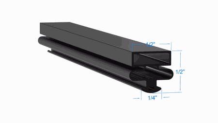 56-068 by Strivide, Magnetic Gasket 17 1/4 x 55 1/2 Compatible with Schaefer 56-068