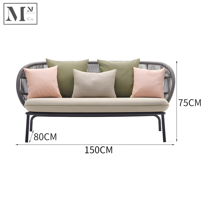 ATTICUS Outdoor Sofa in Rope Weave
