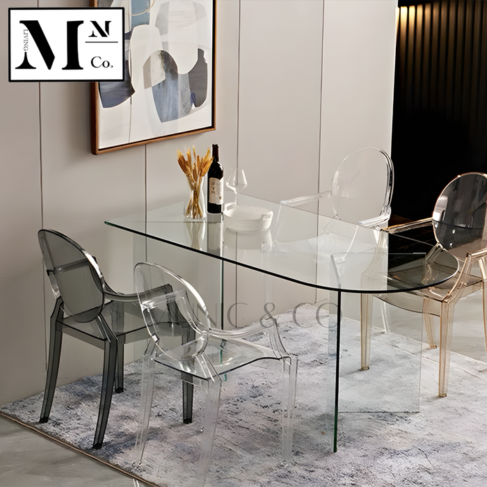 AVA Sleek Glass Dining Table