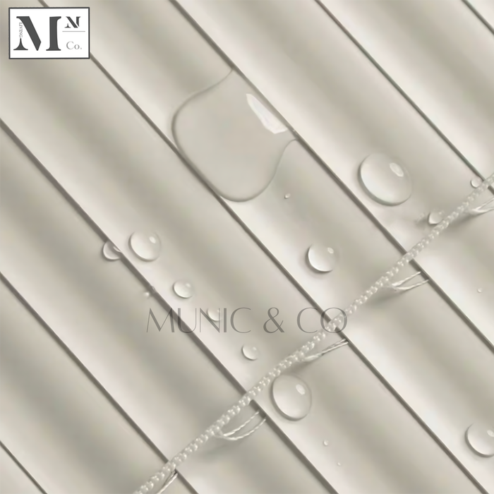 Beige Vinyl (Waterproof/100% Blackout) / 0.5 - 1.0m / Less than 1.5 m