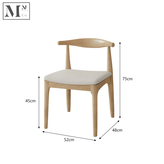 EAMON Japandi Wooden Chair