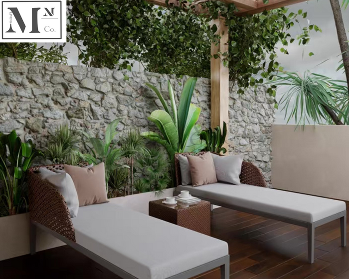 ELLEZ Outdoor Lounge Sofa in PE Rattan Weave