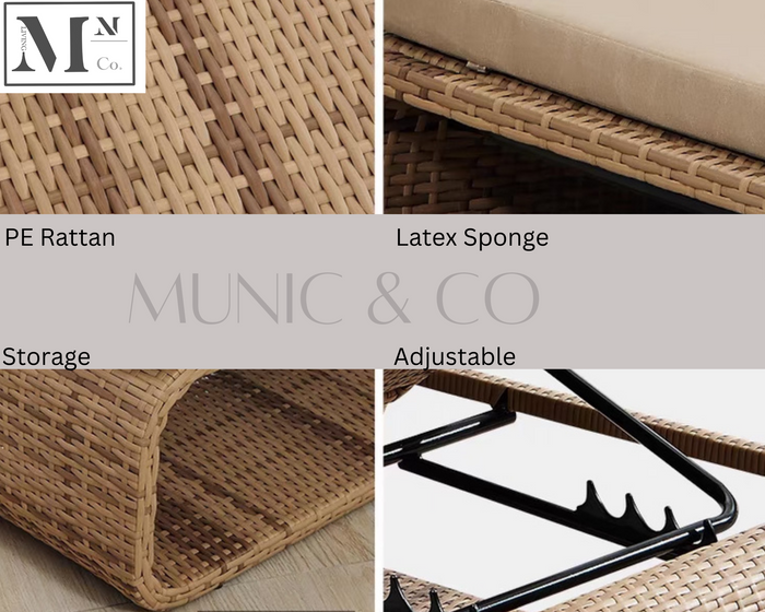FABIANO Outdoor Lounge Sofa in PE Rattan Weave