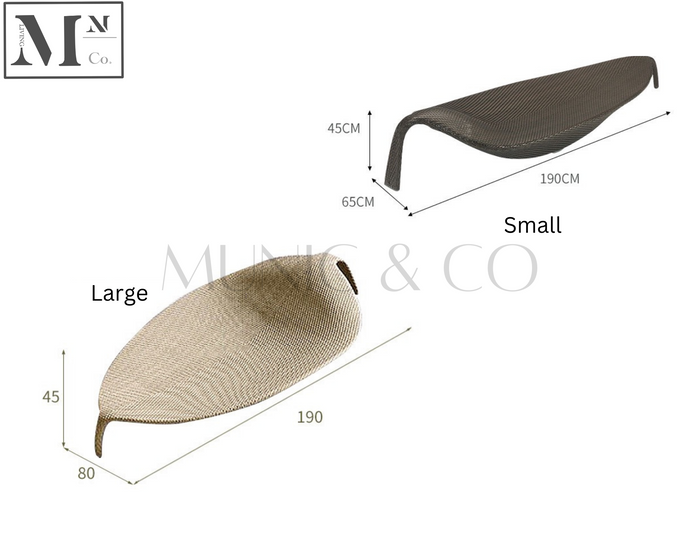 FOGLIA  Outdoor Lounge Sofa in PE Rattan Weave