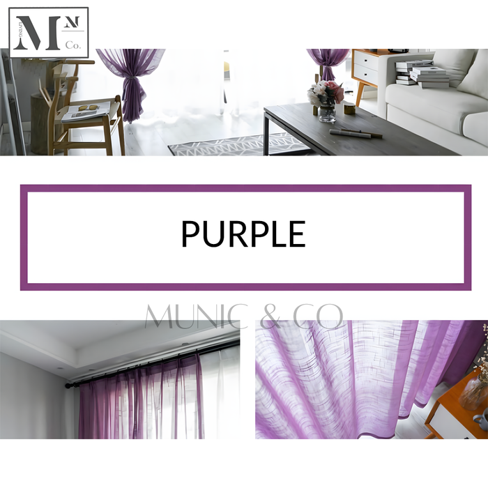 FUNKO Colored Sheer Curtains. DIY Made-To-Measure Day Curtains
