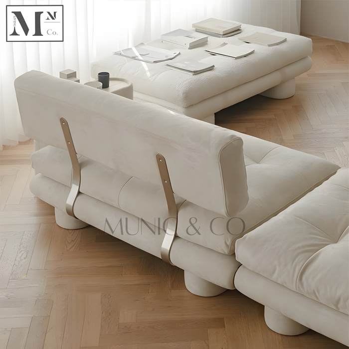 GRUNDEL Contemporary Sofa in Scratch Resistance Fabric