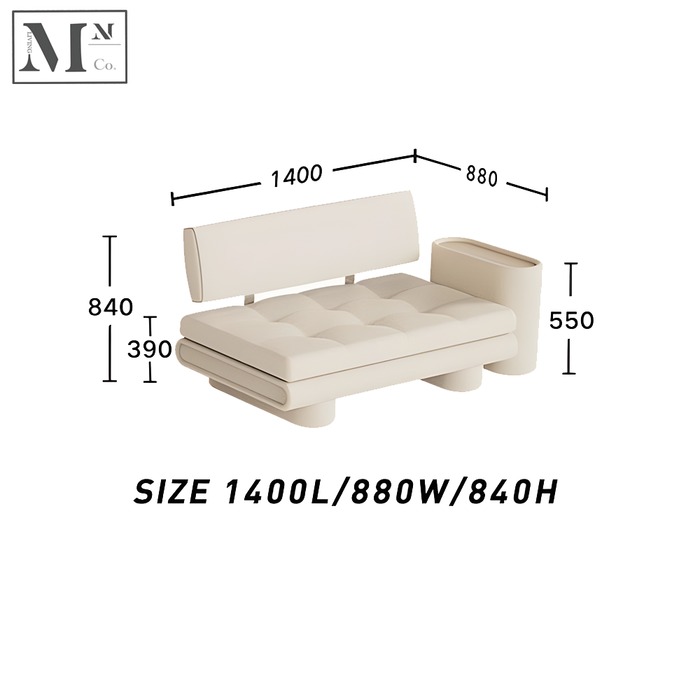 GRUNDEL Contemporary Sofa in Scratch Resistance Fabric