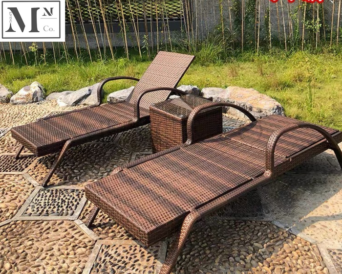 HOMZ Outdoor Lounge Sofa in PE Rattan Weave