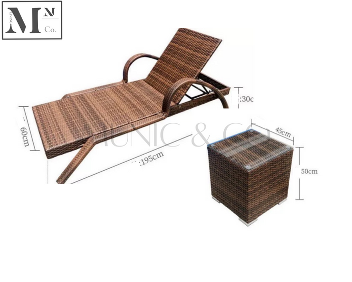 HOMZ Outdoor Lounge Sofa in PE Rattan Weave
