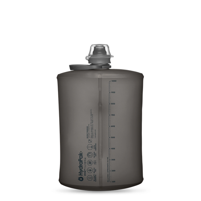 Hydrapak - Stow Flip Cap Bottle 1L - close up