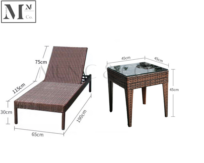 INEZ Outdoor Lounge Sofa in PE Rattan Weave
