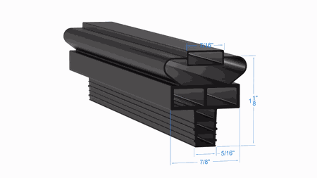 INGSK1045 by Strivide, Magnetic Gasket 10 1/4 x 24 19/32 Compatible with Randell INGSK1045