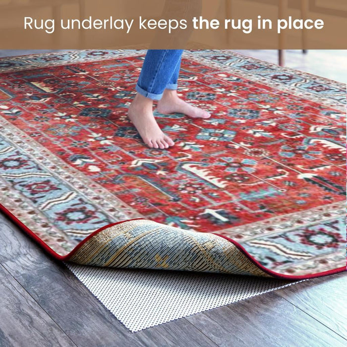 Ivory Anti Slip Rug Underlay (70 cm x 280 cm) - Fab Habitat , Rug Underlay,