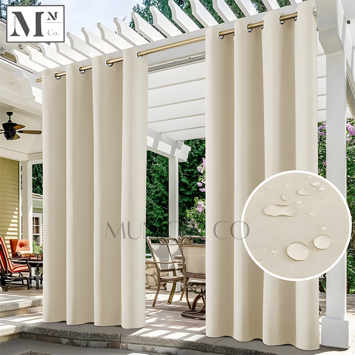 JEK Blackout Waterproof Curtains. Made-To-Measure Outdoor Curtains