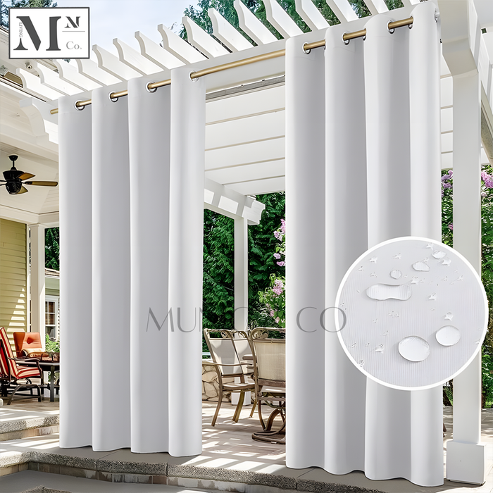 JEK Blackout Waterproof Curtains. Made-To-Measure Outdoor Curtains