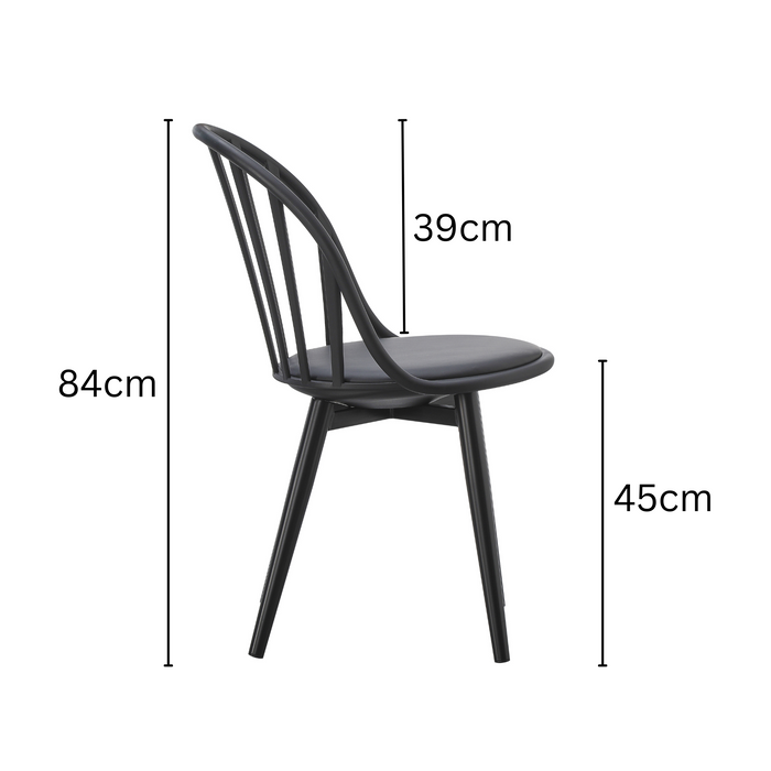 Jiri Black Dining Chair - Fab Habitat , Chairs,