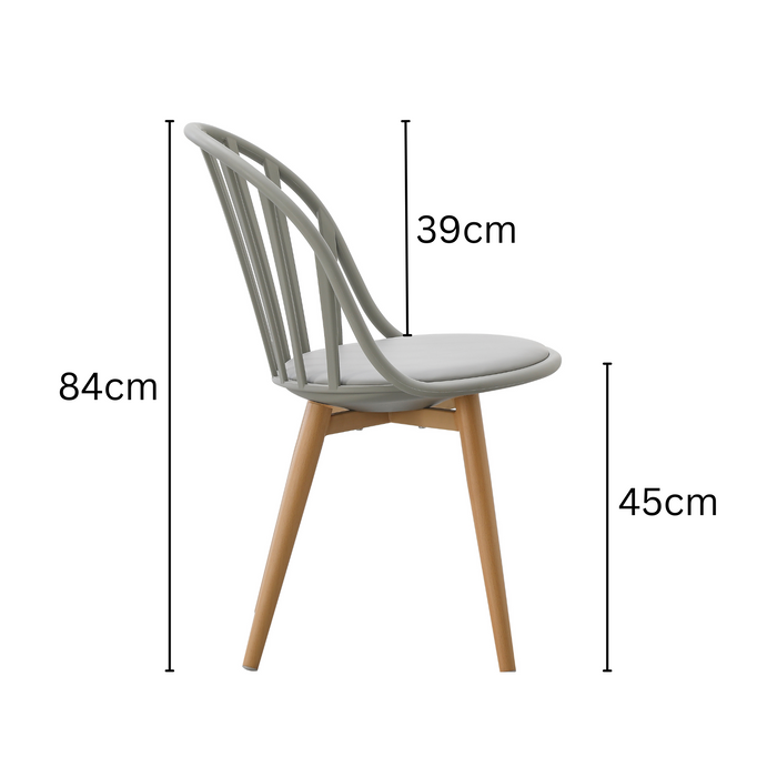 Jiri Grey Dining Chair - Fab Habitat , Chairs,