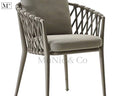 kelly chair in rope weave.  dining chair