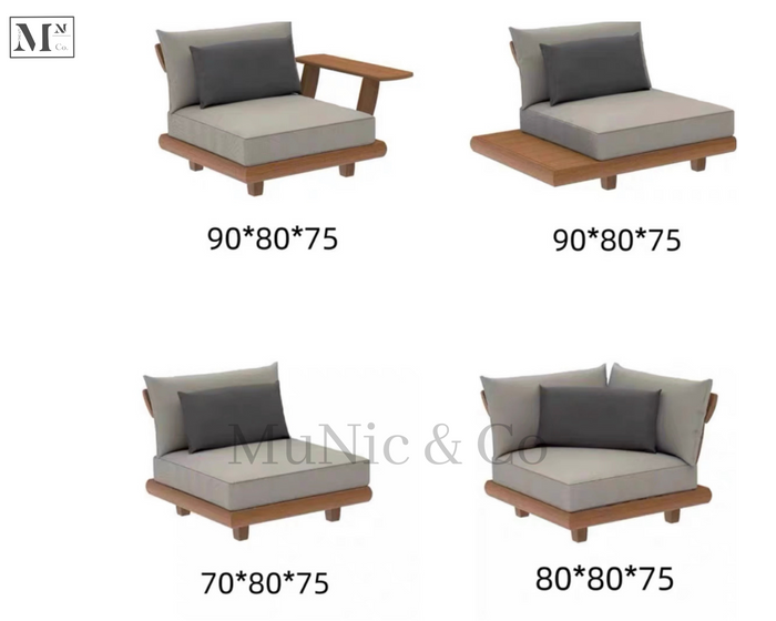 LILYDALE Indoor and Outdoor Wooden Sofa Customisable Sofa