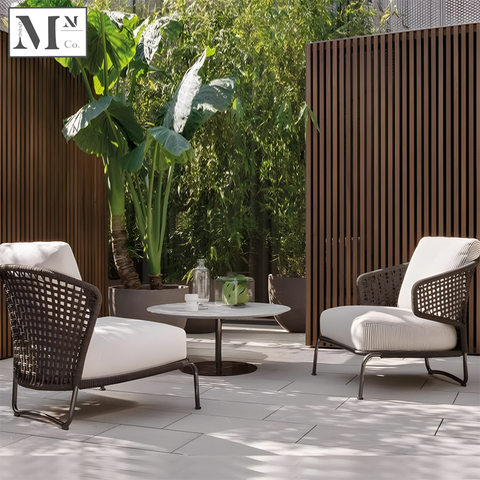 MABELLE Outdoor Seats in Rope Weave. Customizable Outdoor Sofa
