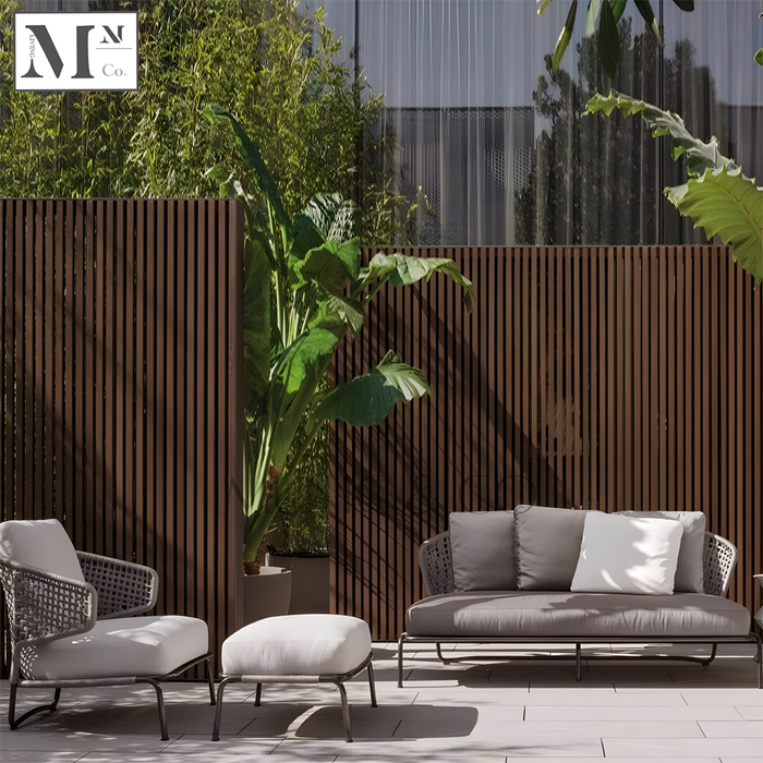 MABELLE Outdoor Seats in Rope Weave. Customizable Outdoor Sofa