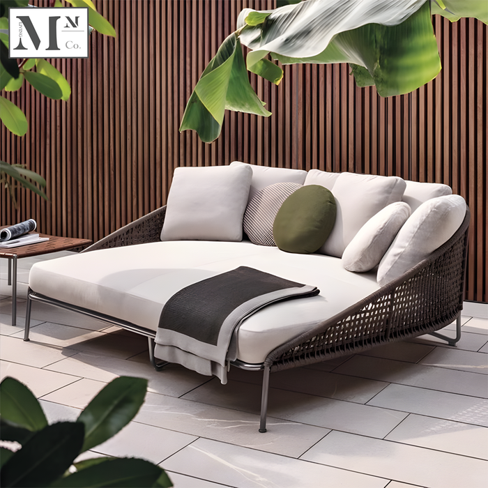 MABELLE Outdoor Seats in Rope Weave. Customizable Outdoor Sofa