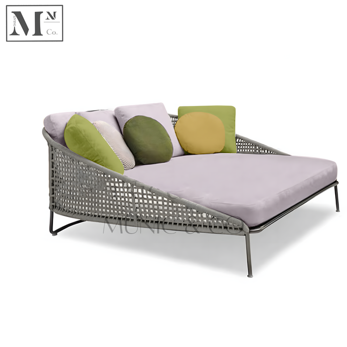 MABELLE Outdoor Seats in Rope Weave. Customizable Outdoor Sofa