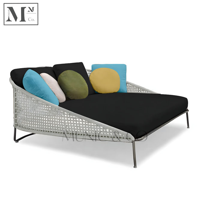 MABELLE Outdoor Seats in Rope Weave. Customizable Outdoor Sofa