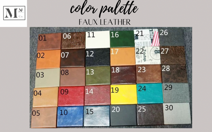 Customised Faux Leather Selection ( Message Us Color Code After Order) / 2 Chairs