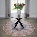 Maja Multicoloured Distressed Non-Slip Large Round Rug - Fab Habitat , Non Slip Rugs,