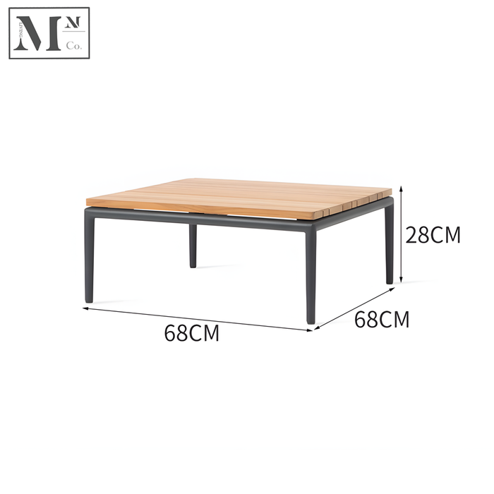 Coffee Table (68L68W28H) / Black Rope