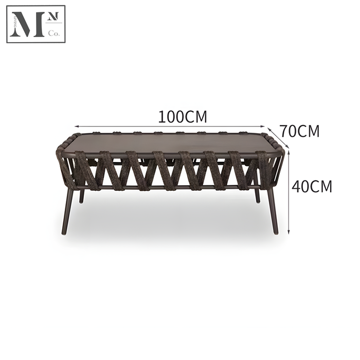 Coffee Table 2 (100L70W40H) / Black Rope