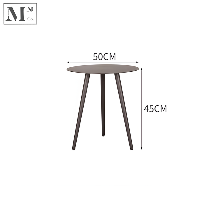 Small Side Table (50D40H) / Black Rope