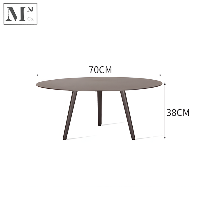Large Side Table (70D38H) / Black Rope