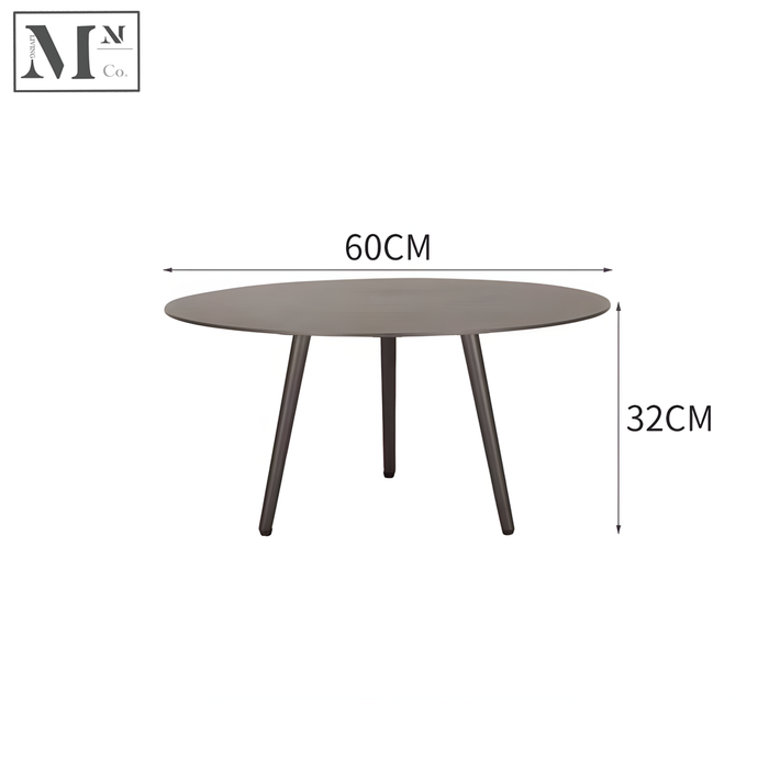 Medium Side Table (60D38H) / Black Rope