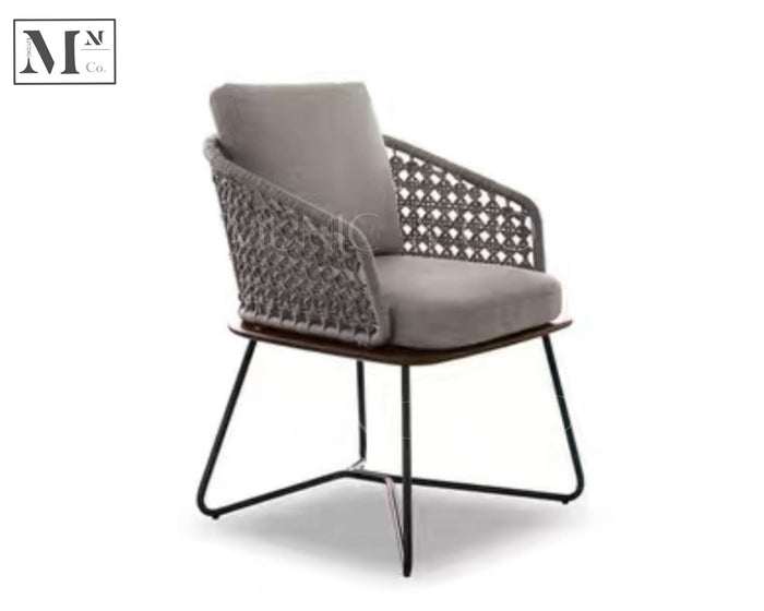 mexa chair. outdoor dining chair. indoor dining chair