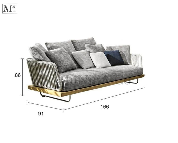 MILLE Indoor Sofa in Rope Weave