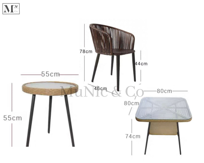 natura dining chair woven in pe rattan